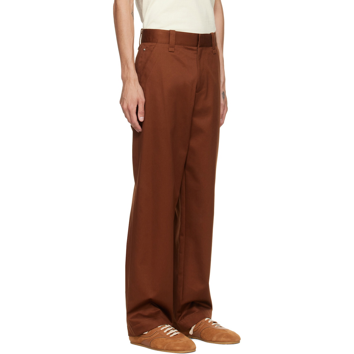 Helmut Lang Brown Chino Trousers