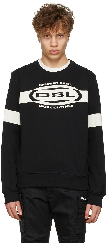 Photo: Diesel Black Cotton Sweatshirt