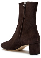 Aeyde Millie 50 Suede Ankle Boots Brown