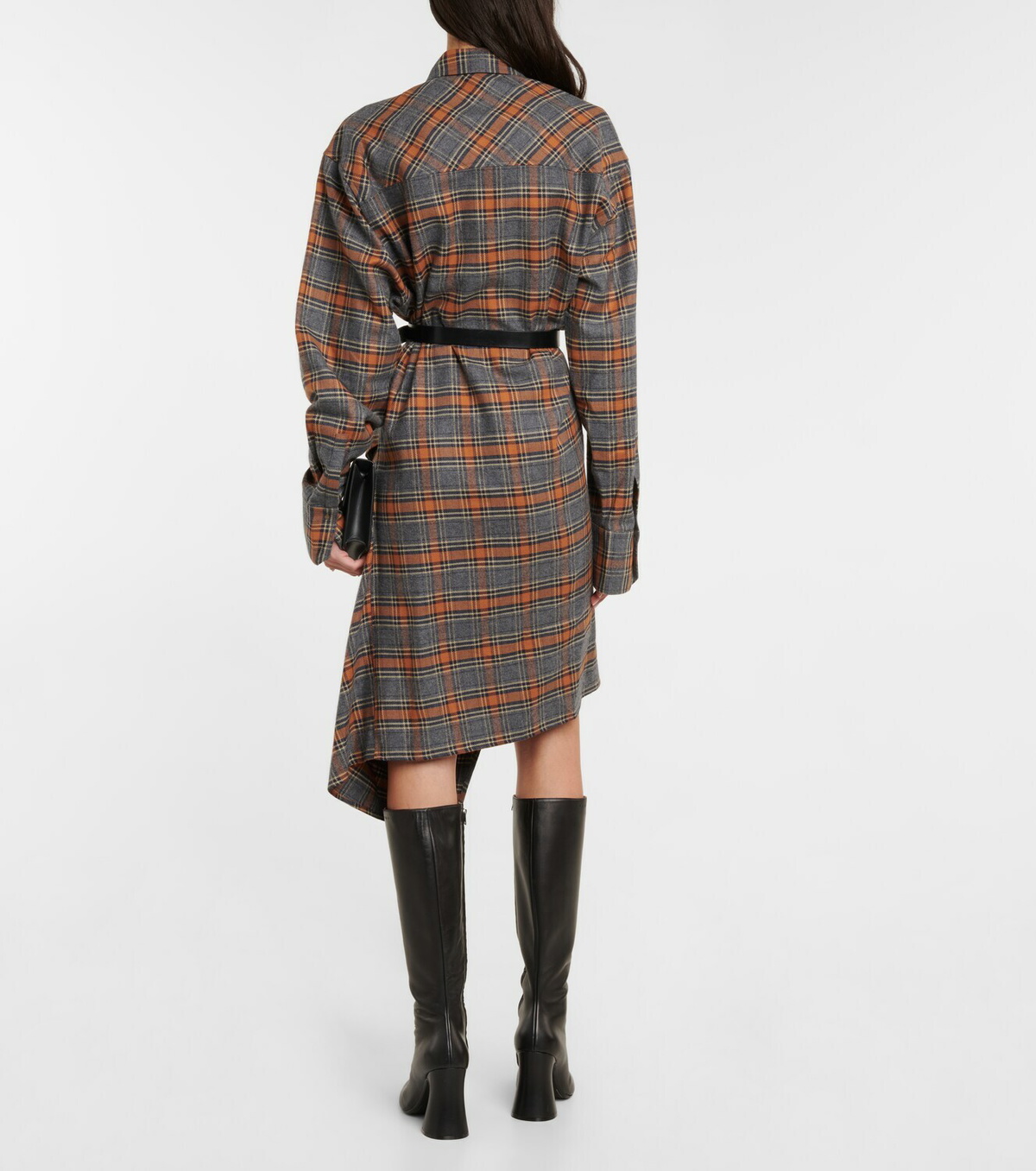 Petar Petrov Addam checked shirt dress