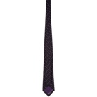 Ralph Lauren Purple Label Navy Silk Polka Dot Tie