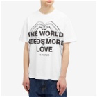 3.Paradis Men's TWNML Hands & Heart T-Shirt in White