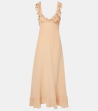 Chloé Ruffled silk crêpe de chine maxi dress