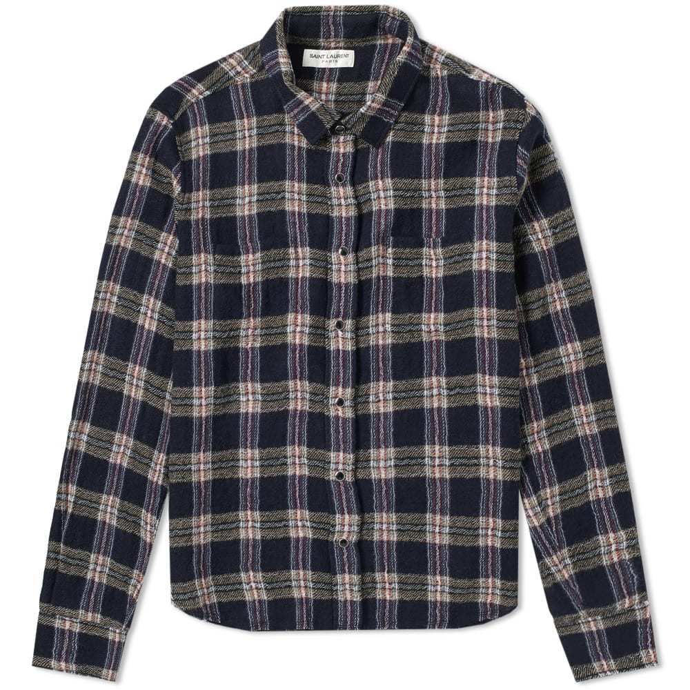 Saint laurent cheap blue flannel