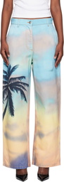 Palm Angels Multicolor Sunrise Palm Baggy Jeans