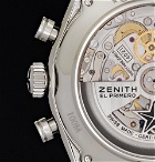 Zenith - El Primero Chronomaster 42mm Stainless Steel and Alligator Watch - Silver