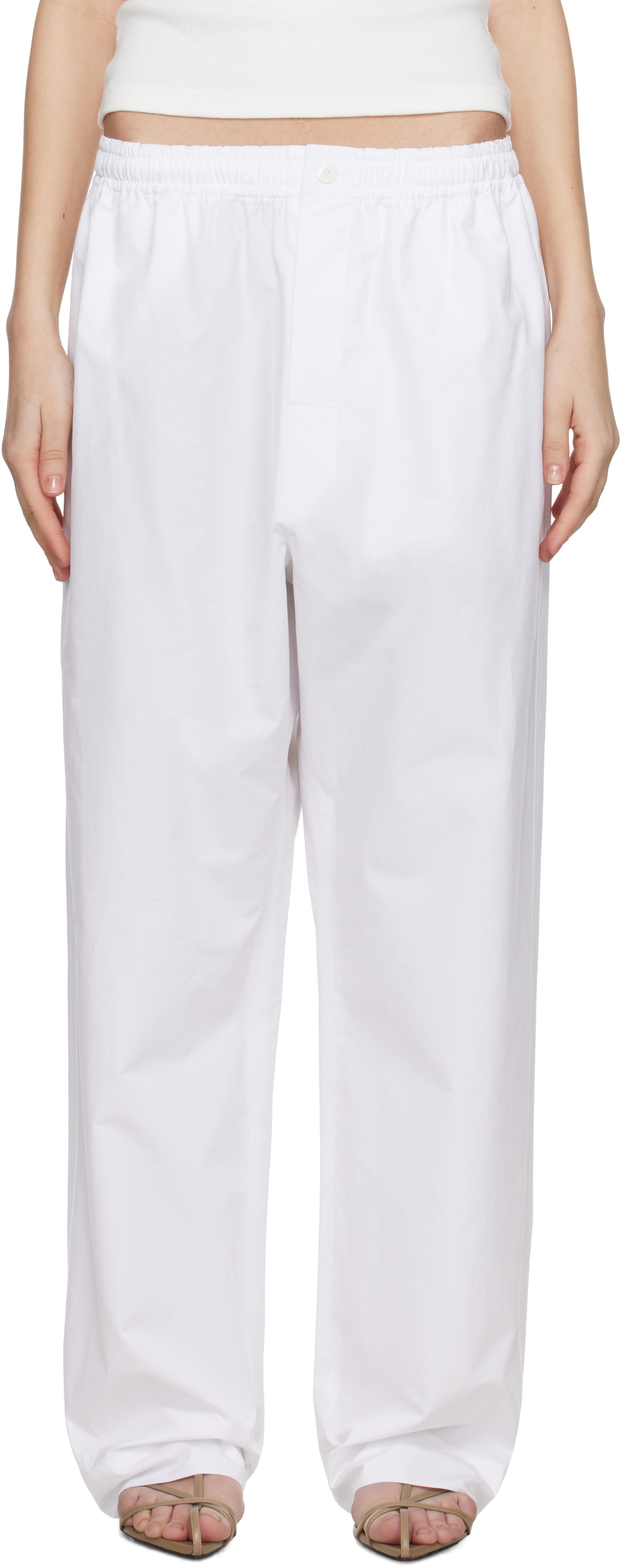 Carven White Pyjama Trousers
