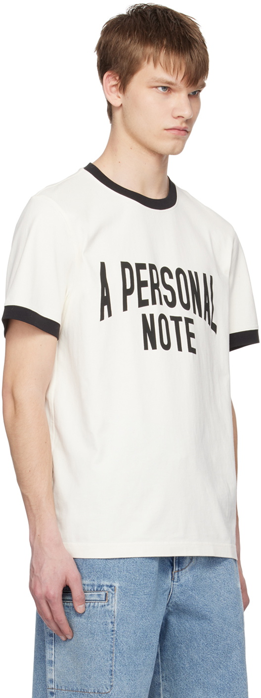 A PERSONAL NOTE 73 Off-White Printed T-Shirt