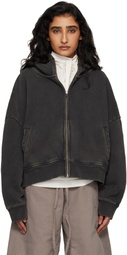 Entire Studios Black Eternal Zip Hoodie