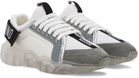 Moschino White Logo Tape Teddy Sneakers