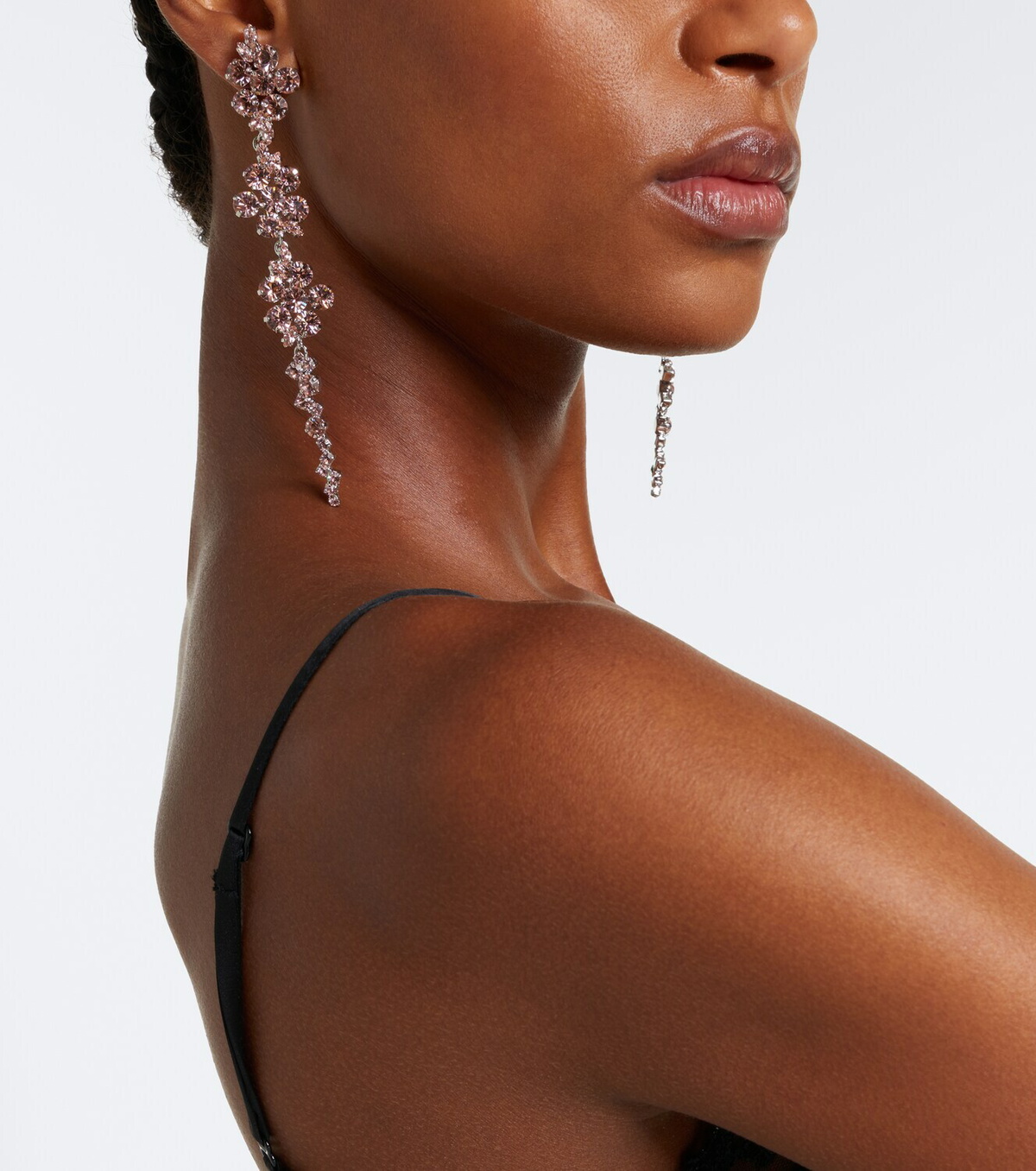 Simone Rocha Floral crystal-embellished drop earrings