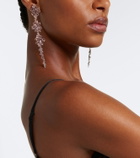 Simone Rocha Floral crystal-embellished drop earrings