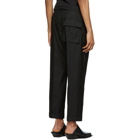 BED J.W. FORD Black Silk Cropped Trousers