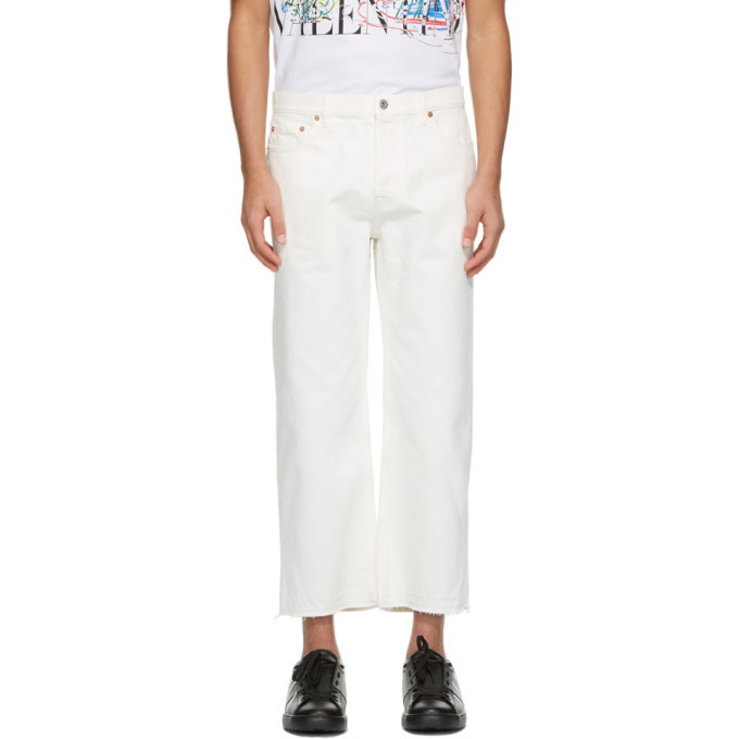 Photo: Valentino White Five Pocket Chino Jeans