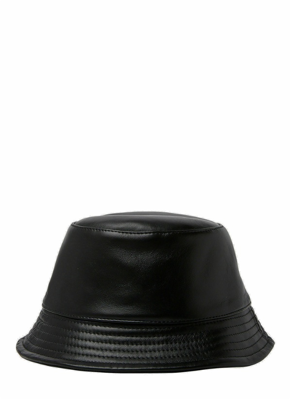 Photo: Haley Leather Bucket Hat in Black