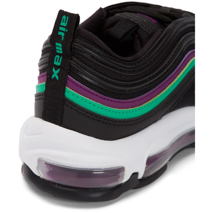 black and purple air max 97