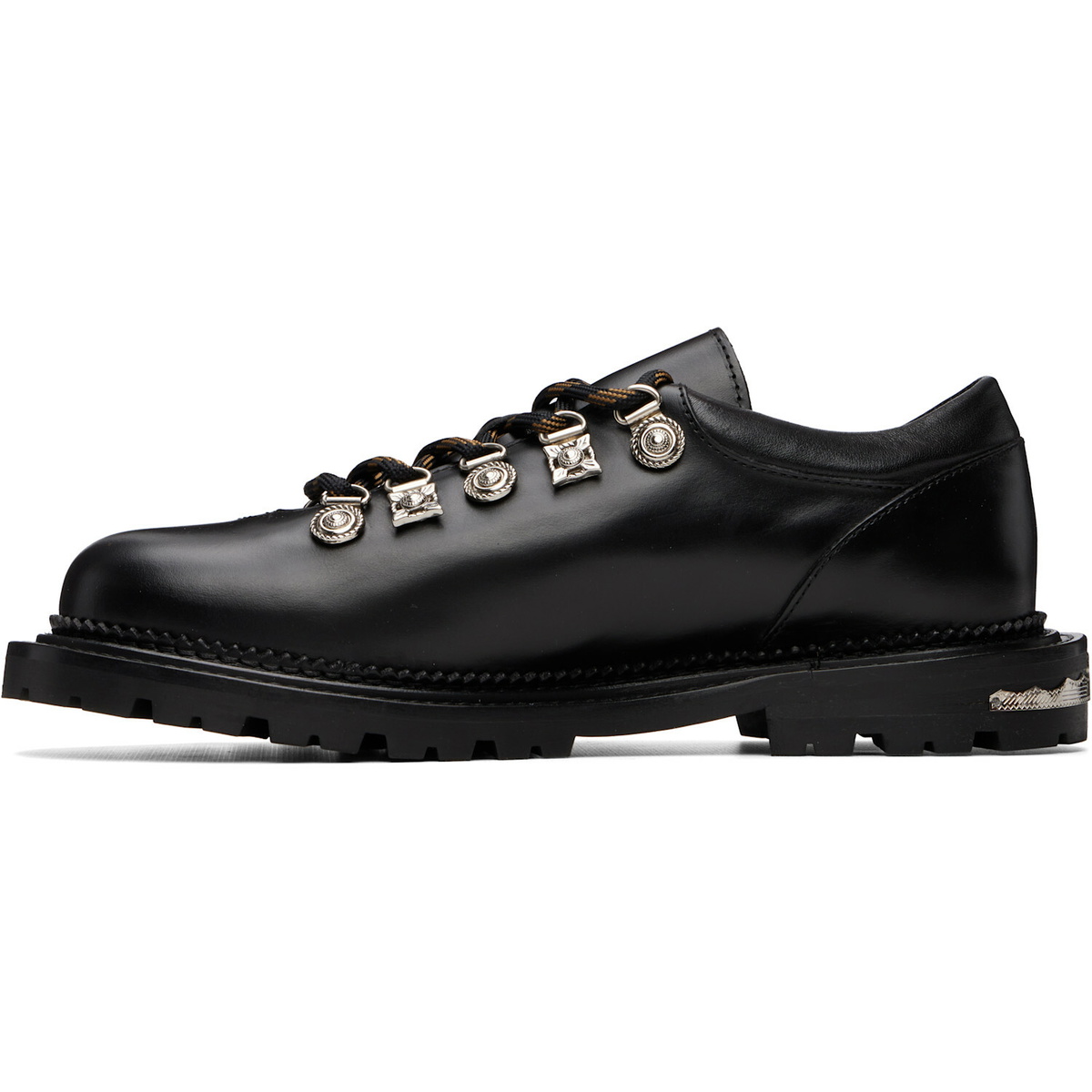 Toga Virilis Black Hard Leather Derbys