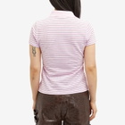Saks Potts Women's Venus Polo Shirt in Berry Stripe