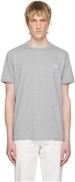 Fred Perry Gray Ringer T-Shirt