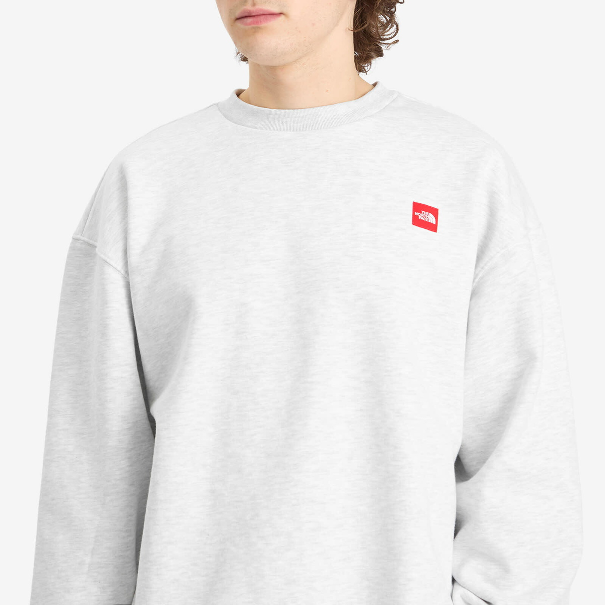 The North Face Men's Redbox Crew Sweat in Tnf Classic/Grey Heather