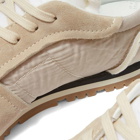 Maison Margiela Men's Suede Toe Runner Sneakers in Light Ecru/Cobblestone