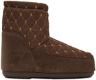 Moon Boot Brown Icon Low Nolace Quilted Boots