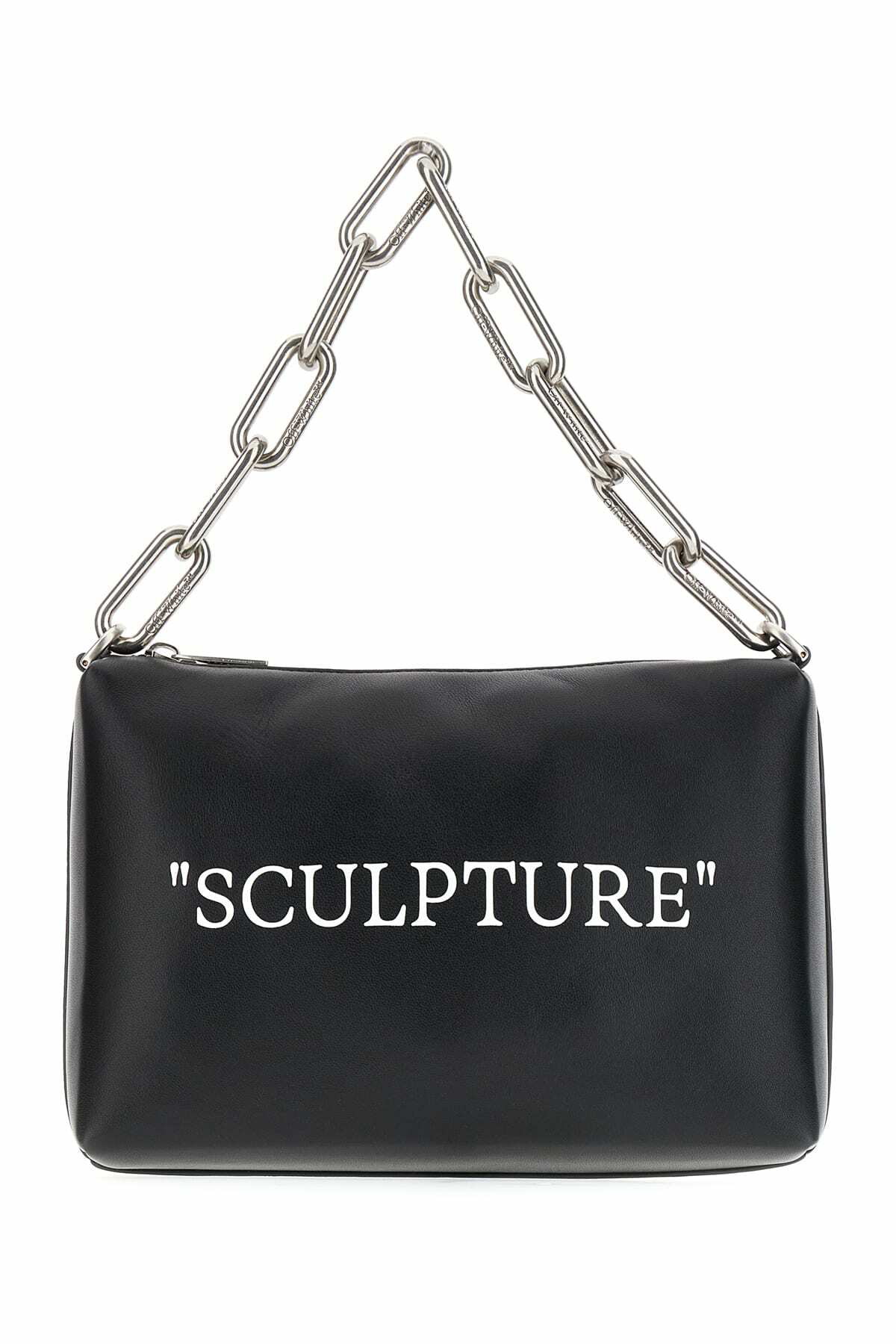 ショルダーバッグ Off-White OWNA198F22LEA004 DIAG HYBRID SHOP 18 LETTERING Bag Off-White Black Diag Hybrid Shop 18 Lettering Tote Off-White