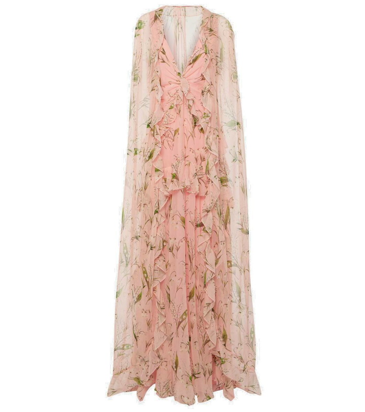 Photo: Carolina Herrera Caped floral silk gown