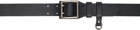 Ralph Lauren Purple Label Black Double-Prong Belt