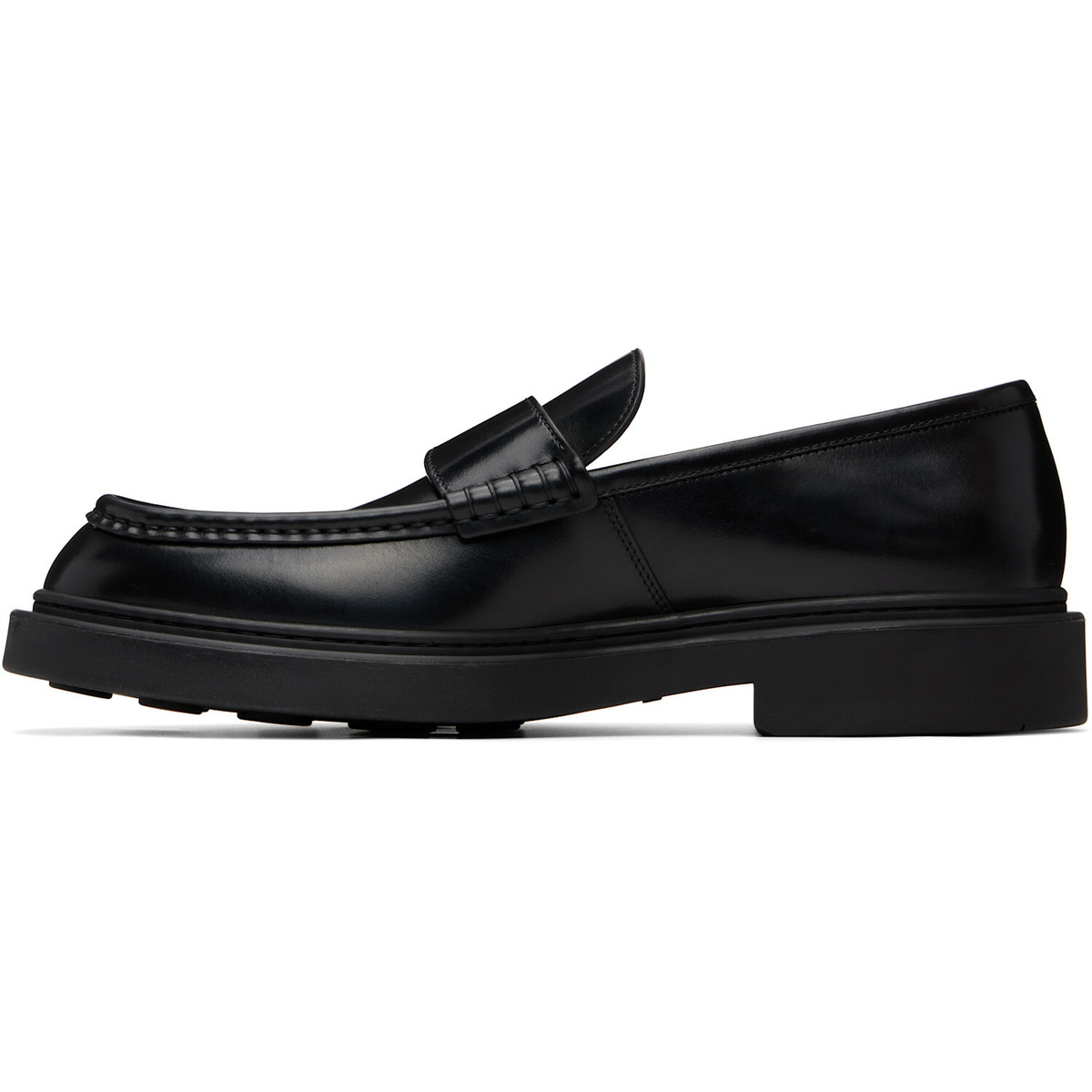 Jil Sander Black Calfskin Loafers