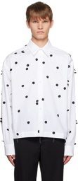 Jacquemus White Le Chouchou 'La Chemise Papier Brodée' Shirt