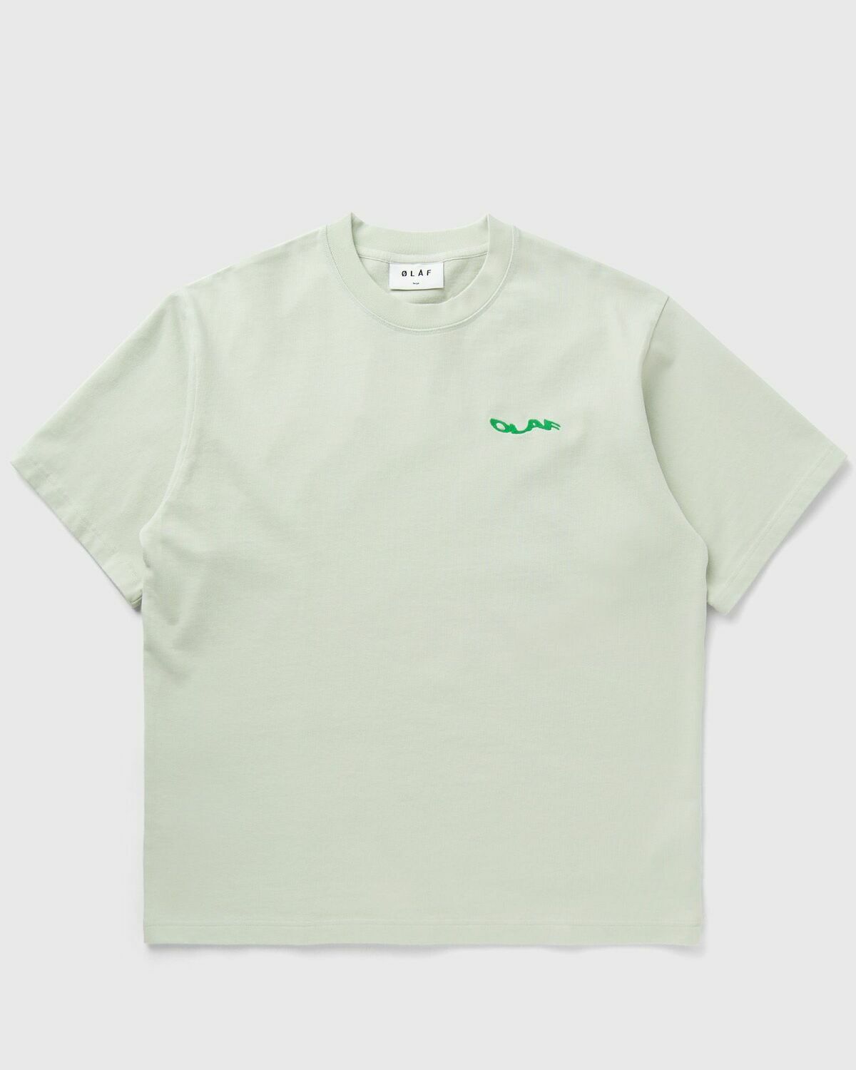 ØLÅF WAVY DRIFT EMBRO TEE Green Mens Shortsleefe