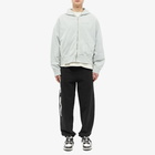 Palm Angels Men's Reverse Logo Zip Hoody in Light Grey