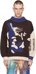 KidSuper Brown Jazz Club Sweater