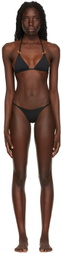 Louisa Ballou Black Mini Ring Bikini
