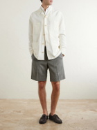 Zegna - Oasi Straight-Leg Linen Shorts - Gray