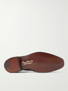 George Cleverley - Owen Suede Penny Loafers - Brown