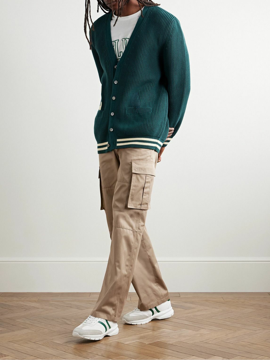 CELINE - Straight-Leg Twill Cargo Trousers - Neutrals