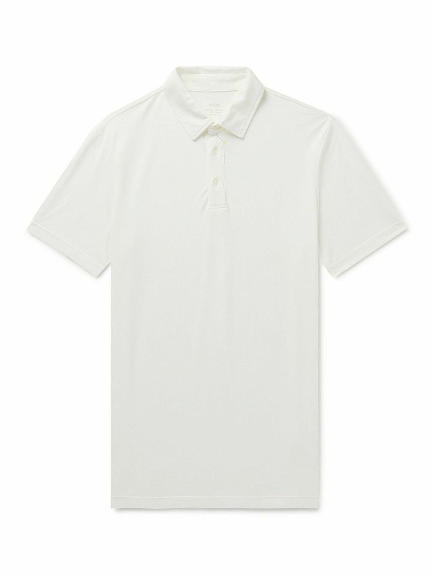 Photo: Altea - Cotton-Jersey Polo Shirt - White