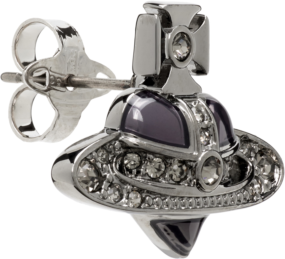 Vivienne Westwood ダイアモンドハートシングルスタッド Man. Diamante Heart Single Stud