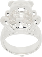 AMBUSH Silver Inflated Teddy Bear Ring
