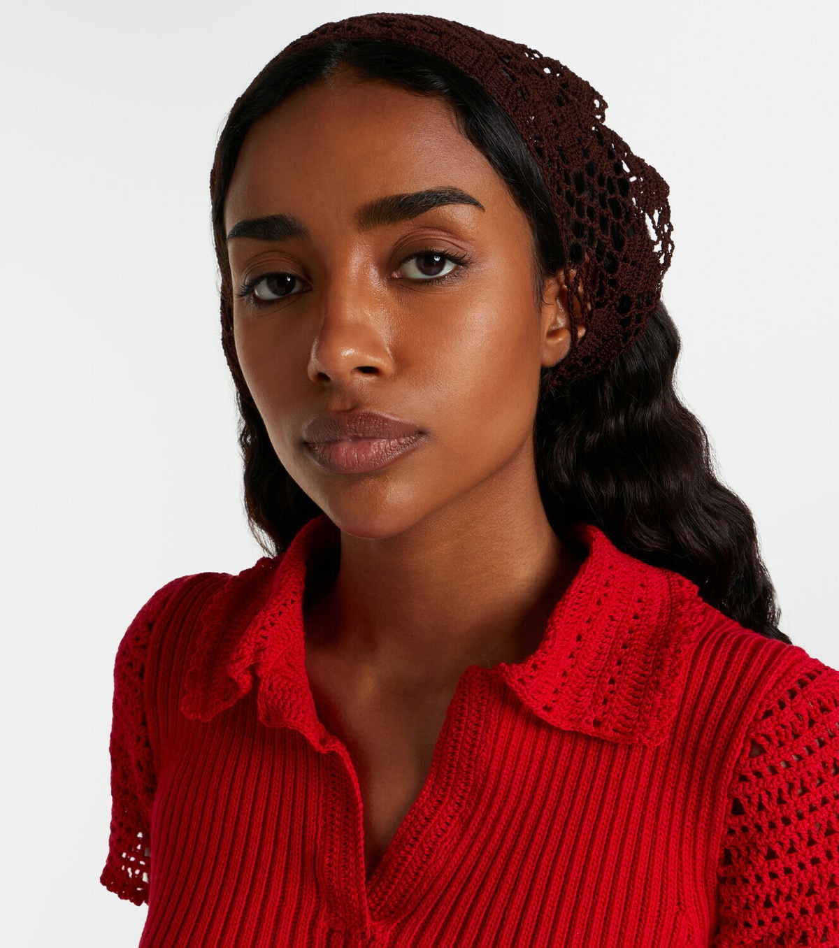 Magda Butrym Crochet cotton headwrap