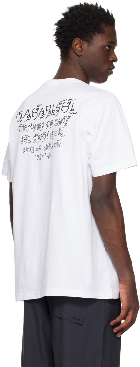 Maharishi White Graphic T-Shirt Maharishi