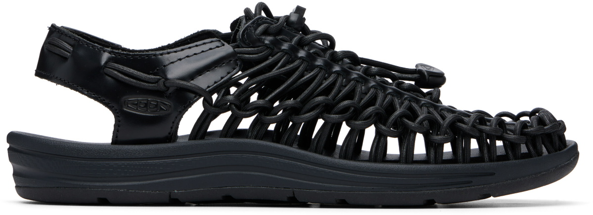 KEEN Black UNEEK Leather Sandals