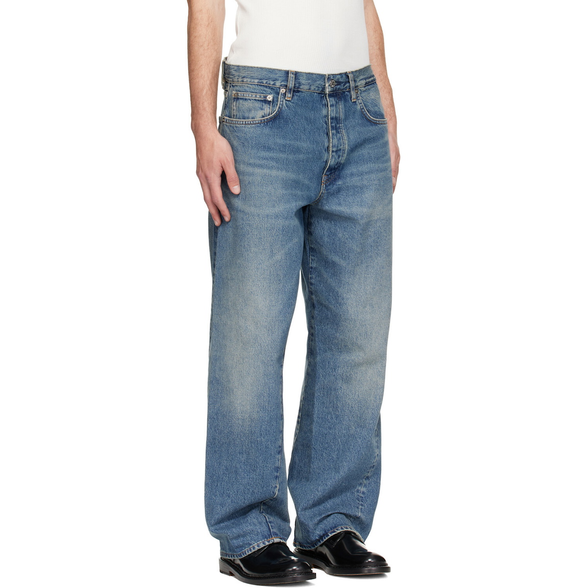 Sunflower Blue Wide Twist Jeans