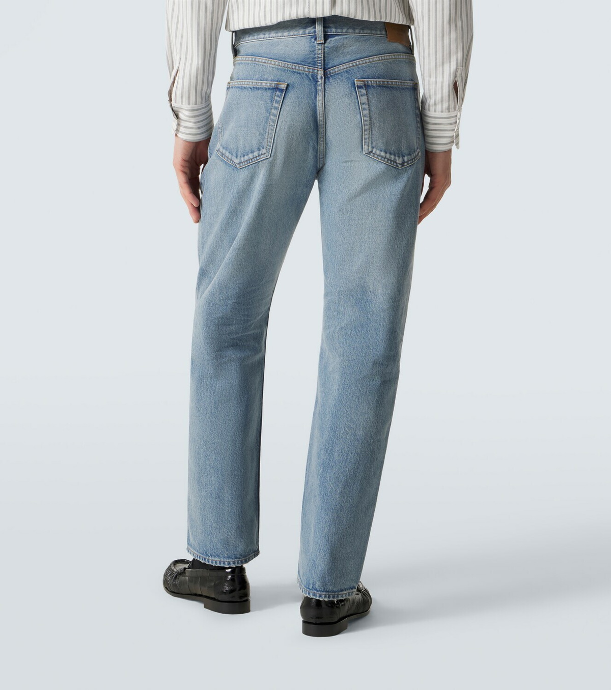 Saint Laurent Distressed straight jeans