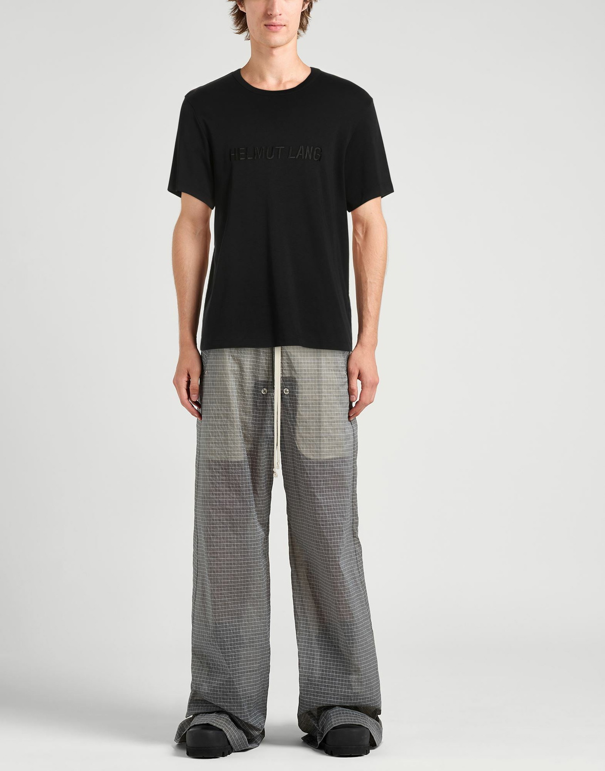 Helmut Lang Mens T-shirt in Black