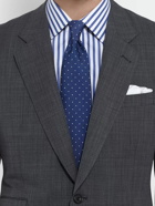 Kingsman - Grey Slim-Fit Single-Breasted Nailhead-Wool Suit - Gray