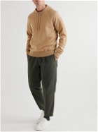 Mr P. - Wool and Cashmere-Blend Hoodie - Brown