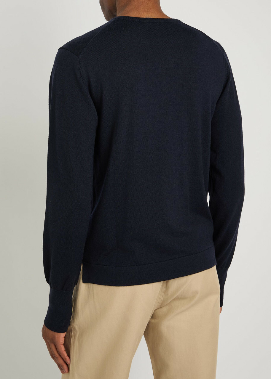 Officine Générale Nina Merino Wool Jumper Navy